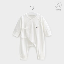 La Chapelle Sport 拉夏贝尔新生婴儿衣服春秋季初生0打底3月和尚纯棉哈衣宝宝连体衣