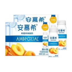 安慕希 伊利安慕希黄桃燕麦酸奶8瓶*2箱