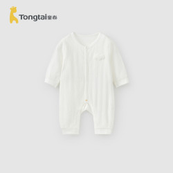 童泰 婴儿连体衣春秋季纯棉男女宝宝衣服新生儿哈衣爬服睡衣提花