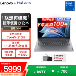 ThinkPad 联想 ThinkBook 14+ Core5-210H 16GB+1TB V14 笔记本电脑