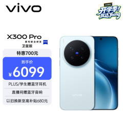 vivo X300 Pro 卫星通信版 5G手机 16GB+512GB 自在蓝