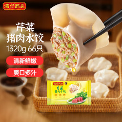 湾仔码头 芹菜猪肉水饺 1.32kg66只 袋装