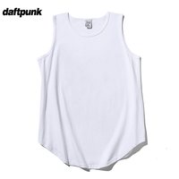 DAFTPUNK 美式纯棉背心男士夏季潮牌内搭纯色运动健身坎肩汗衫重磅无袖T恤