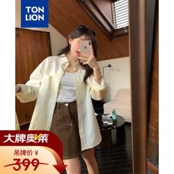 唐狮 2026夏女衬衫 奶油黄 S