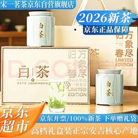 宋一 茶叶礼盒安吉白茶绿茶特级2026新茶春茶200g装高档