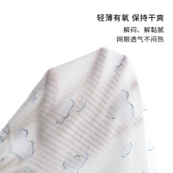 迪士尼 婴儿连体衣新生儿宝宝衣服夏季哈衣双层护肚a类纯棉蝴蝶衣
