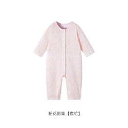英氏 新生婴儿连体衣秋季宝宝可爱女宝春秋婴幼儿衣服