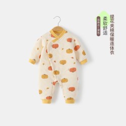 儿童连体衣秋冬保暖加厚柔软亲肤棉质宝宝儿童家居服连体衣