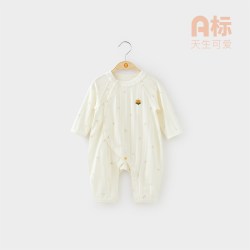 wismorni 婴儿衣服夏季薄款女宝宝连体睡衣婴儿长袖外出空调服夏装