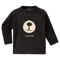 mont·bell 日本直邮蒙贝欧montbell 爆款美山黑熊圆领卫衣侧肩扣儿童长袖T恤