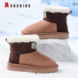 ABCKIDS 童鞋雪地靴2025冬季男童女童加绒保暖耐磨休闲鞋儿童童鞋