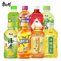 康师傅 冰红茶饮料300ml冰爽果味好喝经典