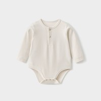 吉启萌 婴儿连体衣春秋新生衣服男女薄款三角哈衣幼儿睡衣满月宝宝包屁衣