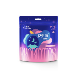 靓婴益生菌安睡裤夜用女性安心裤绵柔薄款防侧漏裤型一次性卫生巾