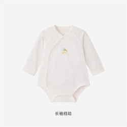 英氏 婴儿连体衣夏季纯棉男女宝宝春秋哈衣居家爬爬服