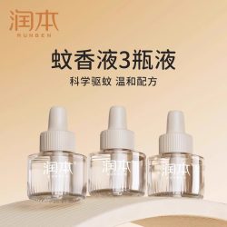 润本 电热蚊香液补充装3瓶