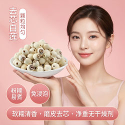 荷忆 湖南正宗去芯莲子500g干货莲子颗粒清香饱满优选新鲜营养原料