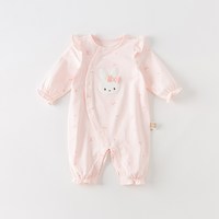 戴维贝拉 婴儿衣服秋装新款女宝宝新生儿连体衣满月婴儿衣服