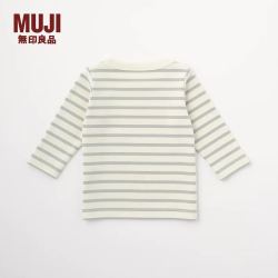 無印良品 MUJI 无印良品 MUJI 新生儿 起毛罗纹编织 长袖T恤