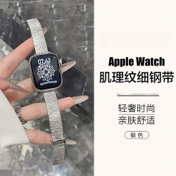 适用华为watchfit5腕带金属钢带fi5pro表链高级感fit4手表带fit4pro女款fit3气质夏季小众腕带细款轻奢替换带