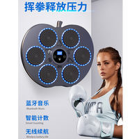 成人智能蓝牙音乐悬挂拳击机儿童训练器家用拳击沙袋拳击靶墙靶