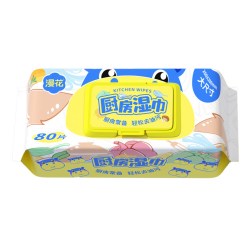 漫花 厨房清洁湿巾 80抽