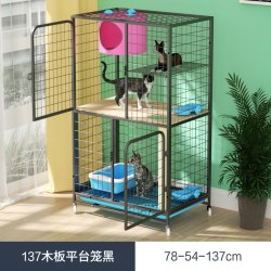欣乐森 木板隔层猫笼家用猫笼子超大自由空间猫别墅家用猫咪猫屋猫舍宠物