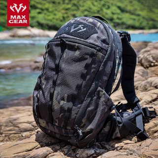 MaxGear 马盖先 暗区双肩包 三层战术结构 16英寸电脑仓 黑色