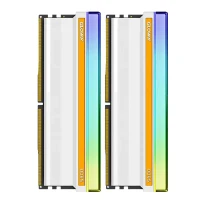 光威 神策RGB系列 DDR5 6400MHz RGB 台式机内存 灯条 皓月白 16GB