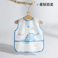 贝肽斯 宝宝吃饭围兜夏季婴儿辅食饭兜防水防脏罩衣幼儿园儿童围裙