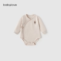 88VIP：Babylove 新生儿包屁衣春秋纯棉长袖婴儿三角哈衣彩棉满月宝宝衣服