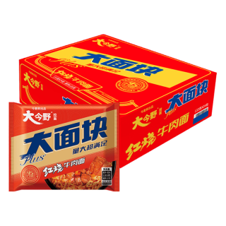 今麦郎 限西安 今麦郎方便面泡面整箱批发袋装 大今野大面块红烧牛肉味24袋