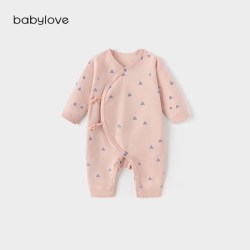 Babylove 婴儿连体衣春秋纯棉新生儿哈衣初生宝宝爬服