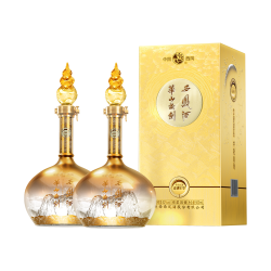 华山论剑 诗酒年华 52度 凤香型白酒 500ml*2瓶