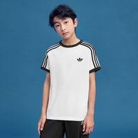 88VIP：adidas 男儿童纯棉柔软运动短袖T恤上衣夏季新款adidas阿迪达斯三叶草
