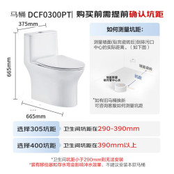 恒洁 DCF0300PT-305 虹吸式坐便器 305mm坑距