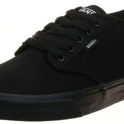 Vans 范斯 男式低帮运动鞋 黑色(黑色/黑色帆布) 10