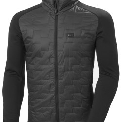 Helly Hansen 男士夹克 Lifaloft 混合保暖夹克,黑色,M,65605