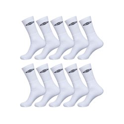 Umbro 男士包装 10双黑色袜子 白色 43-46