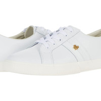 Ralph Lauren 拉尔夫·劳伦 女式 Janson Ii Action 皮革运动鞋 802849533001 时尚运动鞋 缓震 舒适 Rl White 尺码5.5