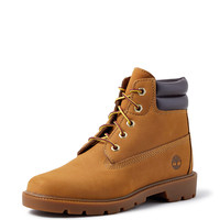 Timberland 添柏岚 中性款 儿童 6 英寸防水 基本款 (青少年) 踝靴, Wheat