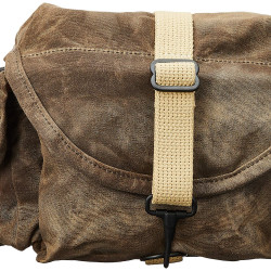 Domke F-8 RuggedWear 小型单肩相机包 棕色帆布 专业摄影器材收纳包 耐用防水 复古外观