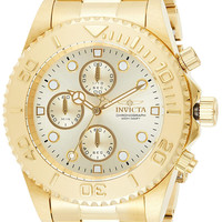 INVICTA Pro Diver 男士香槟色圆盘日本石英不锈钢腕表 43mm