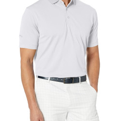 Callaway 卡拉威 男士高尔夫POLO衫 短袖纯色速干透气 防晒常规版型 白色XL码