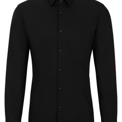 HUGO BOSS Kenno 男式长袖休闲衬衫，X-Large (Herstellergrxf6xdfe: 43)，黑色（黑色 001）