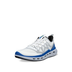 ECCO 男式 Biom 720 Breathru 系带, 白色/黑色/联邦蓝