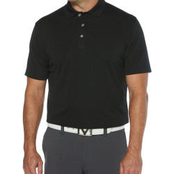 Callaway 卡拉威 男士短袖高尔夫POLO衫 吸湿排汗防晒 运动休闲聚酯纤维面料 黑色 Medium