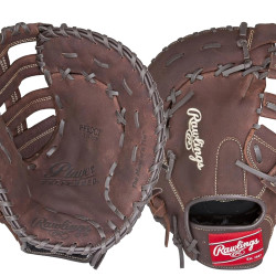 Rawlings | 球员首选棒球第一基地手套 | 右手投掷 | 12.5 英寸 - 单柱双杆网