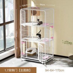 欣乐森 猫别墅大型特大号猫笼三层家用猫笼子超大自由空间室内猫屋猫城堡