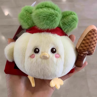 1 武汉文创蒜鸟发声玩偶纪念品搞怪蒜鸟毛绒公仔钥匙扣挂件 蒜鸟
